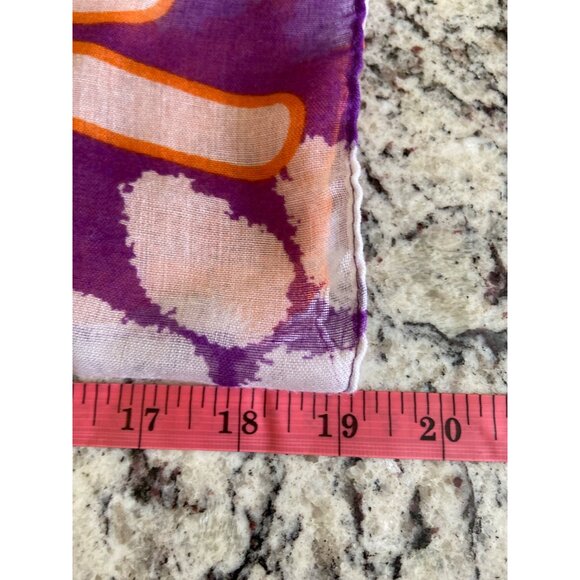 Womens Infinity Scarf Clemson Tigers Paw Print Purple Orange Lightweight College - Picture 8 of 8